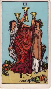 Three of Cups · Rider–Waite–Smith