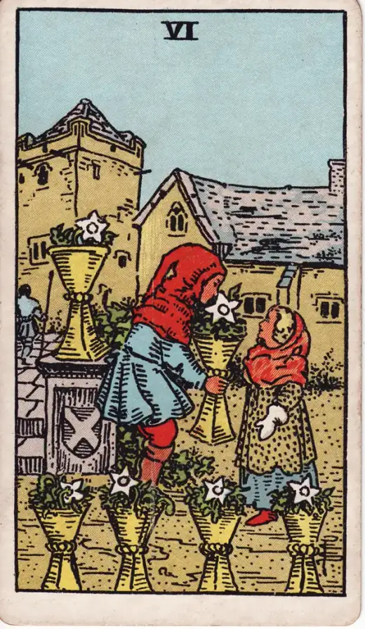 Six of Cups · Rider–Waite–Smith