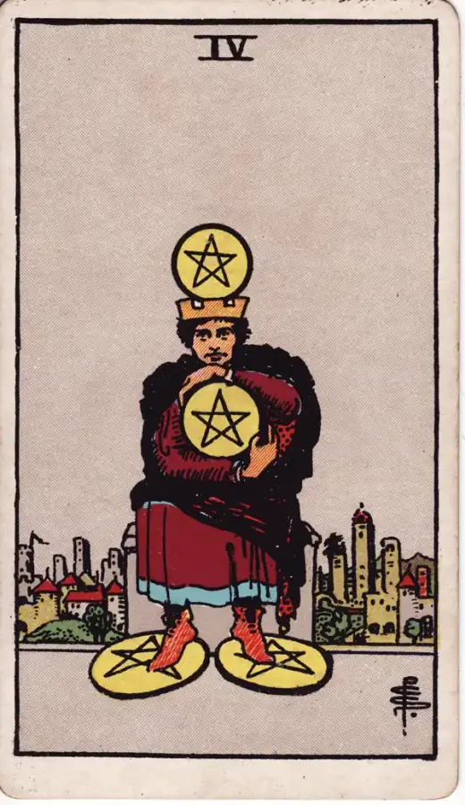 Four of Pentacles · Rider–Waite–Smith