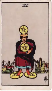 Four of Pentacles · Rider–Waite–Smith