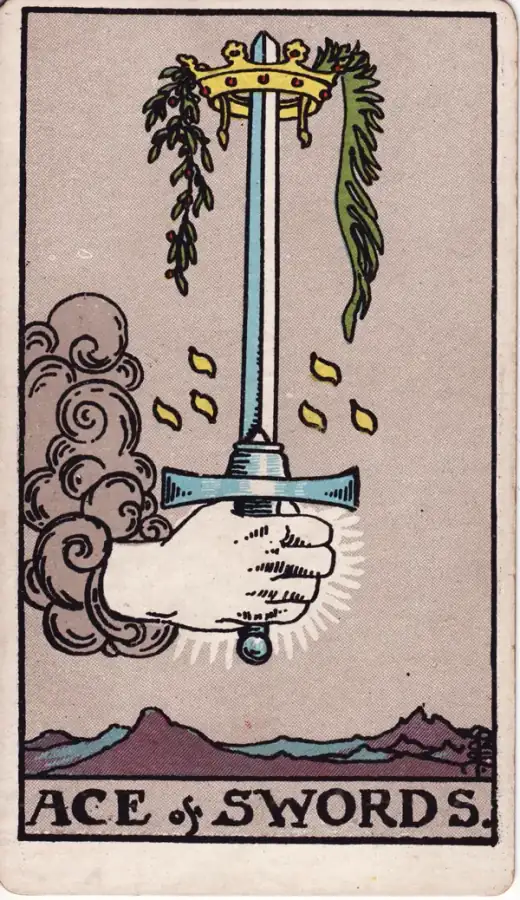 Ás de Espadas · Rider–Waite–Smith