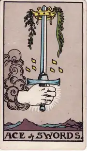 Ás de Espadas · Rider–Waite–Smith