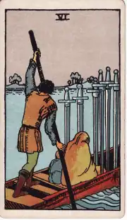 Six of Swords · Rider–Waite–Smith