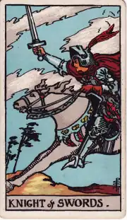 Knight of Swords · Rider–Waite–Smith