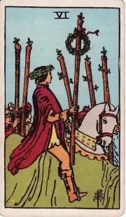 Six of Wands · Rider–Waite–Smith
