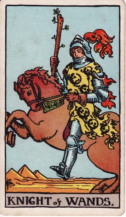 Caballero de Bastos · Rider–Waite–Smith