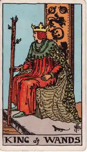 King of Wands · Rider–Waite–Smith