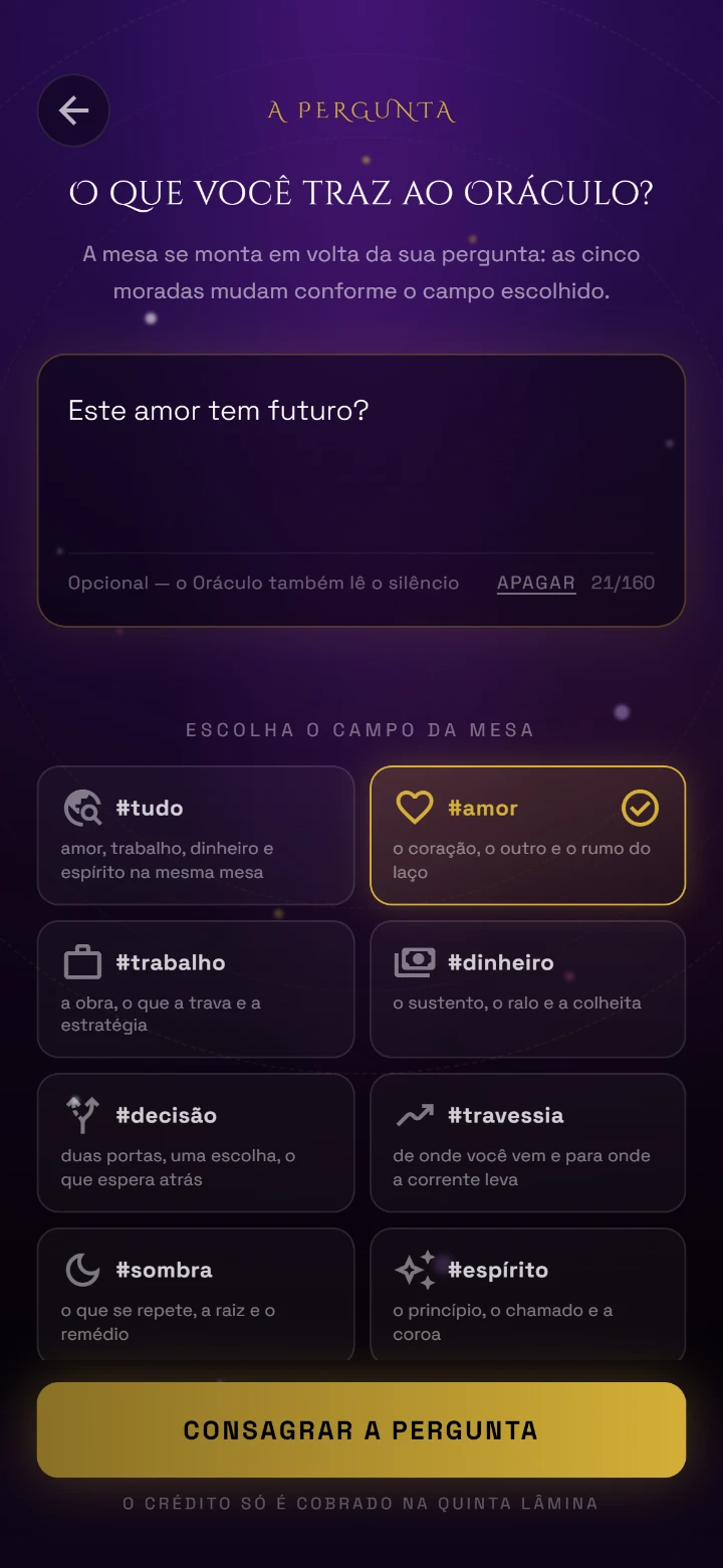 Oraculum · Leitura Profunda